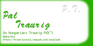 pal traurig business card